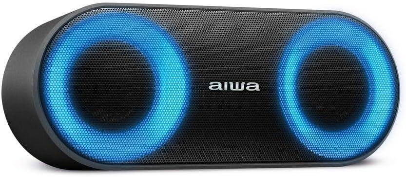 Caixa de Som Speaker, Aiwa, Bluetooth, Luzes Multicores, IP65 - AWS-SP-01