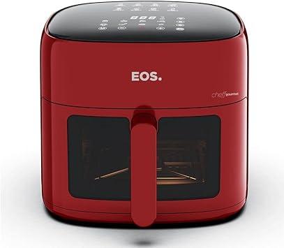 Fritadeira Sem Óleo Air Fryer Eos Chef Gourmet 6.2 Litros Compacta Digital Vermelho Eaf60v 220v