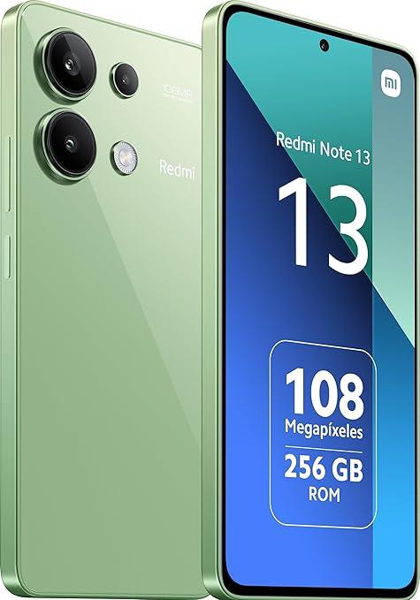 Smartphone Xiaomi Redmi Note 13, 8+256G modelo 23129RA5FL, verde