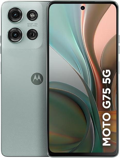 Smartphone Motorola Moto g75 5G - 256GB 16GB (8GB RAM+8GB Ram Boost) e 50MP Sony Lytia 600 Camera Moto AI Ultrarresistencia militar - Cinza Vegan Leather