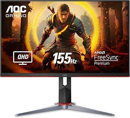 Monitor Gamer AOC HERO QUAD 27" 155Hz QHD 1440p 1ms AMD FreeSync Q27G2