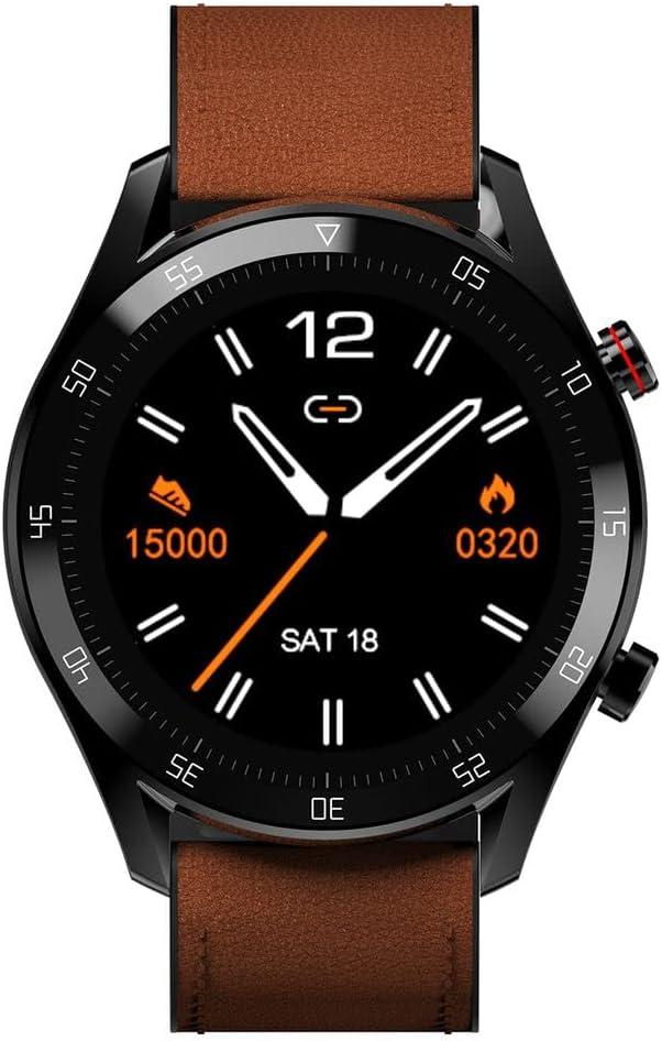 PHILCO Smartwatch Hit Wear PSW02PM Bluetooth Display 1,28" Preto/Marrom Bivolt, Caixa de 45mm