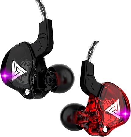 Fone de Ouvido QKZ AK6 Intra-Auricular, Driver Dinâmico de 10mm, Graves Potentes e Cabo Fixo – Perfeito para Músicos e Gamers AlverSun (PRETO)