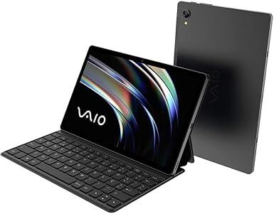 Tablet VAIO TL10 8GB 128GB Octa-Core, Tela 10.4” 2K, 4G WiFi, Câmera 8MP + Selfie 5MP, 7000mAh, Android 13, com Teclado de Conexão Inteligente – Preto