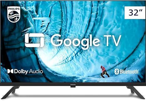 Smart TV Philips 32" HD 32PHG6909/78 Google TV, Comando de Voz, HDR